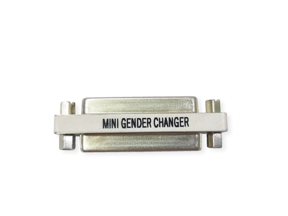 VALUE Mini Gender Changer, 25-pin F - F
