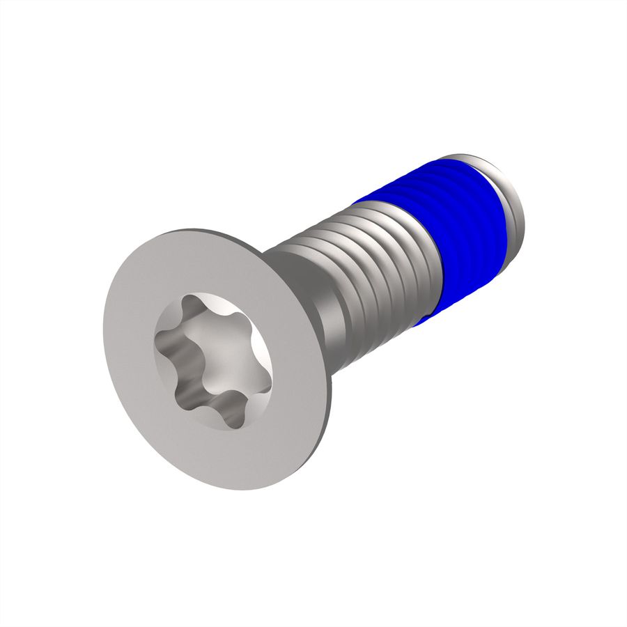 SCHROFF Assembly Parts for Rugged Components, Screw, Countersunk, Torx, with Thread-locking Compound, M4 x 14