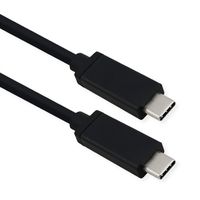 ROLINE USB4 Gen 3 Cable, PD (Power Delivery) 20V5A, with Emark, C-C, M/M, 40 Gbit/s, black, 0.8 m