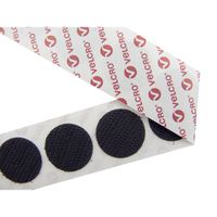 VELCRO® Zelfklevende klittenbandstippen alleen haken 19mm x 125 Wit