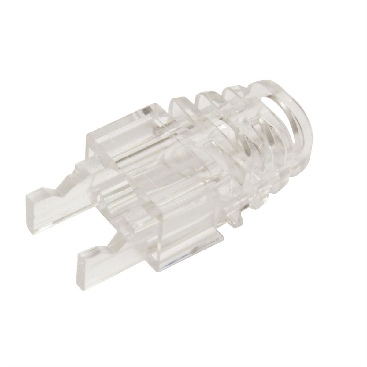 ROLINE knikbeschermingshuls voor RJ-45, 10 stuks, voor Pass-Through connectoren, transparent