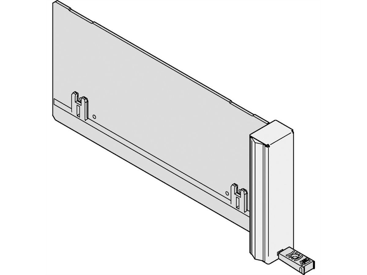 SCHROFF AMC Filler Module ECO With Fixed Handle, Double Mid-Size