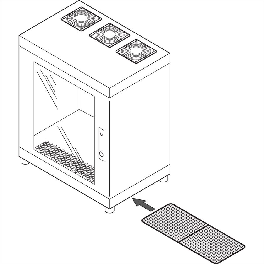 SCHROFF Epcase luchtfilterset voor 19'' koffer 500-600D (x3)