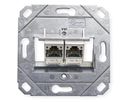 BTR Dozen InbouwP/2 reinweiss E-DAT Module 2 Poorts, Cat.6 (Class E)