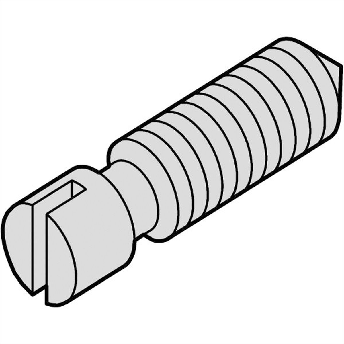 SCHROFF Stelschroef, staal vernikkeld, M2,5 x 8