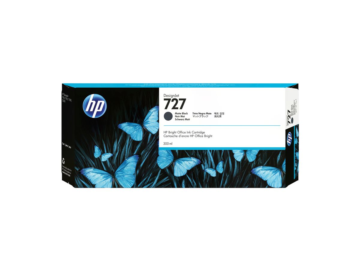 HP 727 300-ml Matte Black DesignJet Ink Cartridge