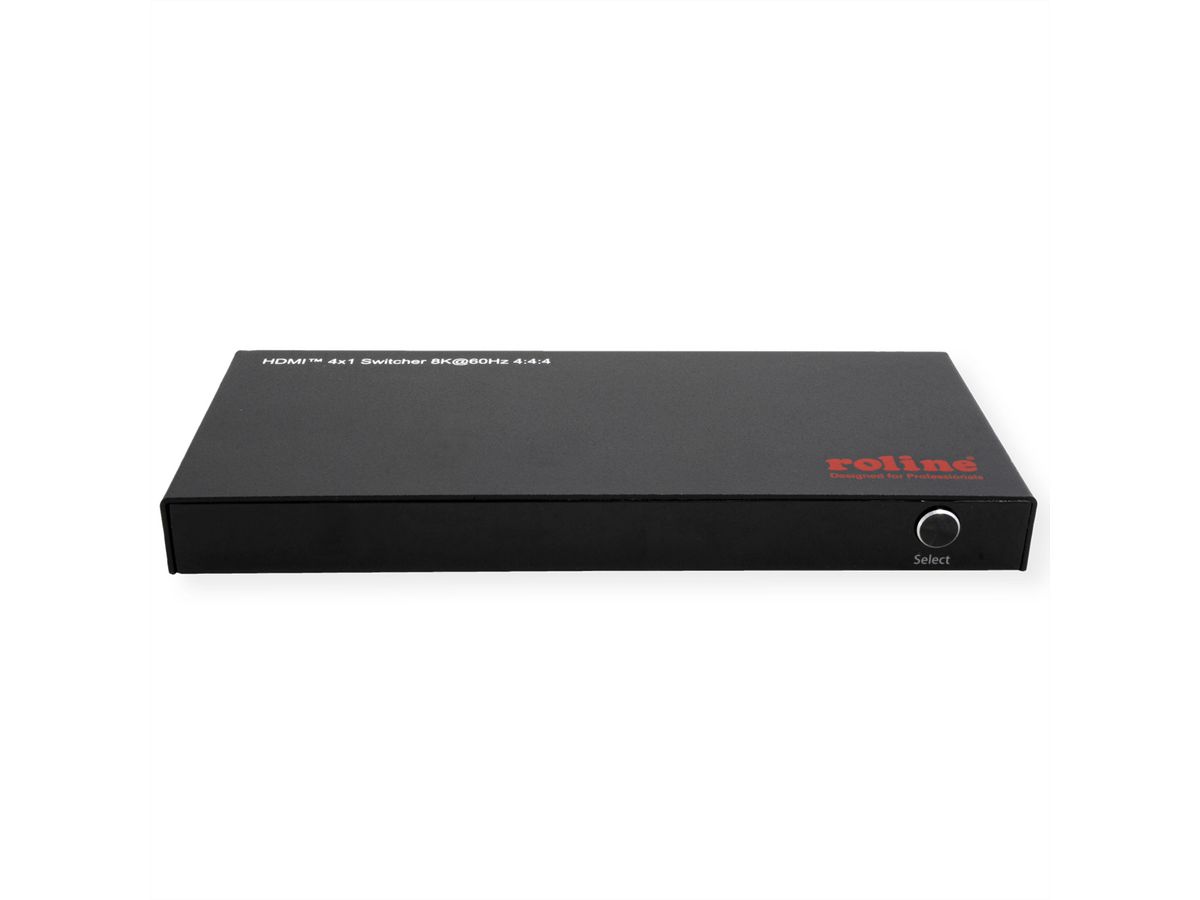 ROLINE HDMI Switch, 4x1, 8K60Hz, with Remote Control