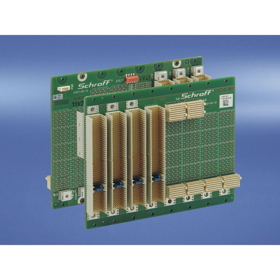SCHROFF CPCI PlusIO backplane, 3 HE, 3 + 2 sleuven