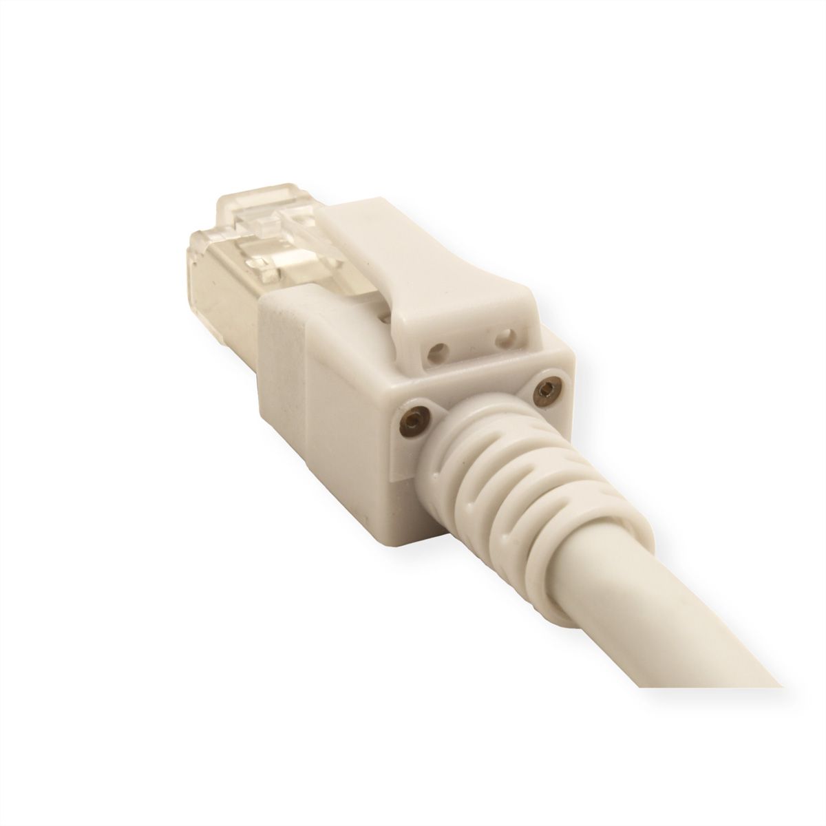 EasyLan S/FTP DualBoot LED Patch Cable Cat.6 (Class E), LSOH, grey, 0.5 m