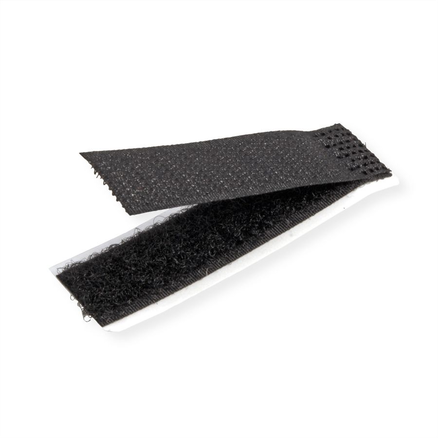 VELCRO® ONE-WRAP® platte kabelwikkel zwart, enkel, 16 x 70 mm