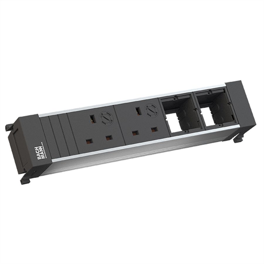 BACHMANN POWER FRAME 2xUK 3.15A 90° 2xCM, Current 0.2m GST18 United Kingdom