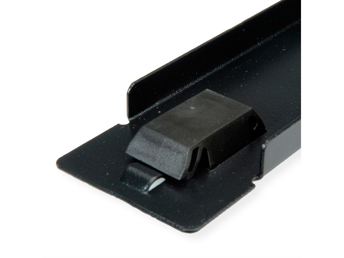 ROLINE 19" Blank Panel, Snap-in, 1U, Metal, black