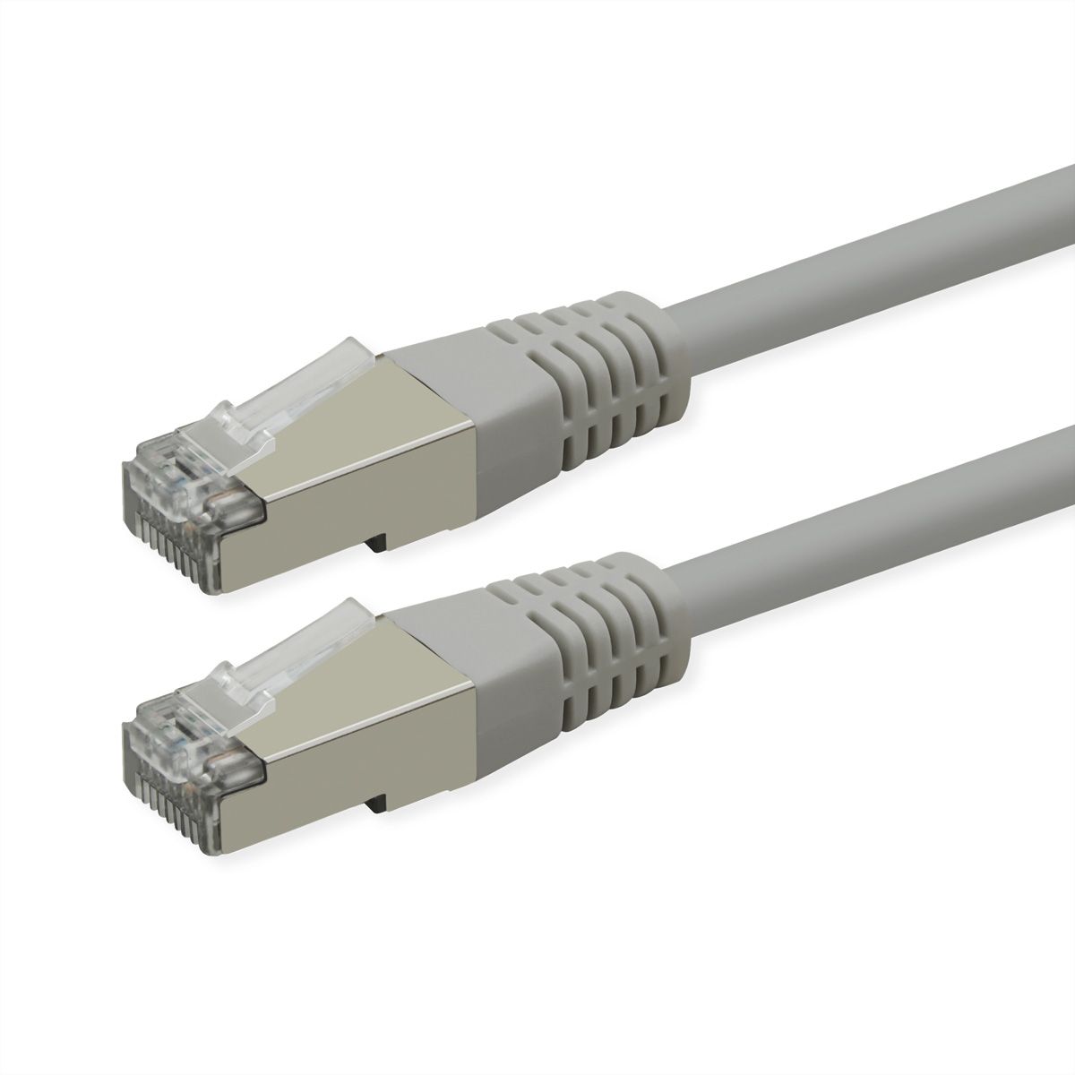 ROLINE patchkabel Cat.6 (klasse E), PoE, S/FTP (PiMF), grijs, 15 m