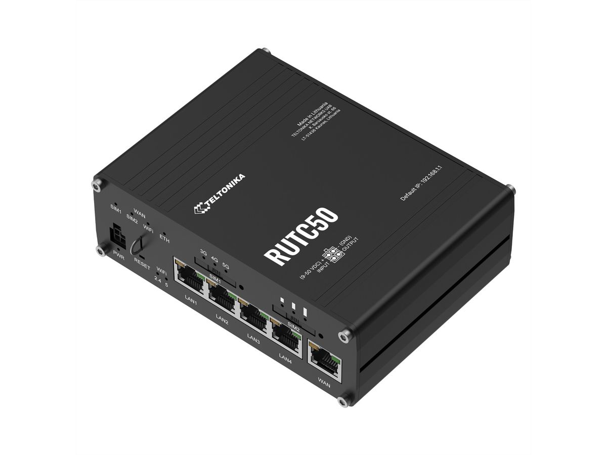 TELTONIKA RUTC50 WI-FI 6 5G Router eSIM