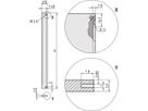 SCHROFF Front Panel, Refrofit Shielding, 3 U, 2 HP, 2.5 mm, Al, Anodized, Untreated Edges