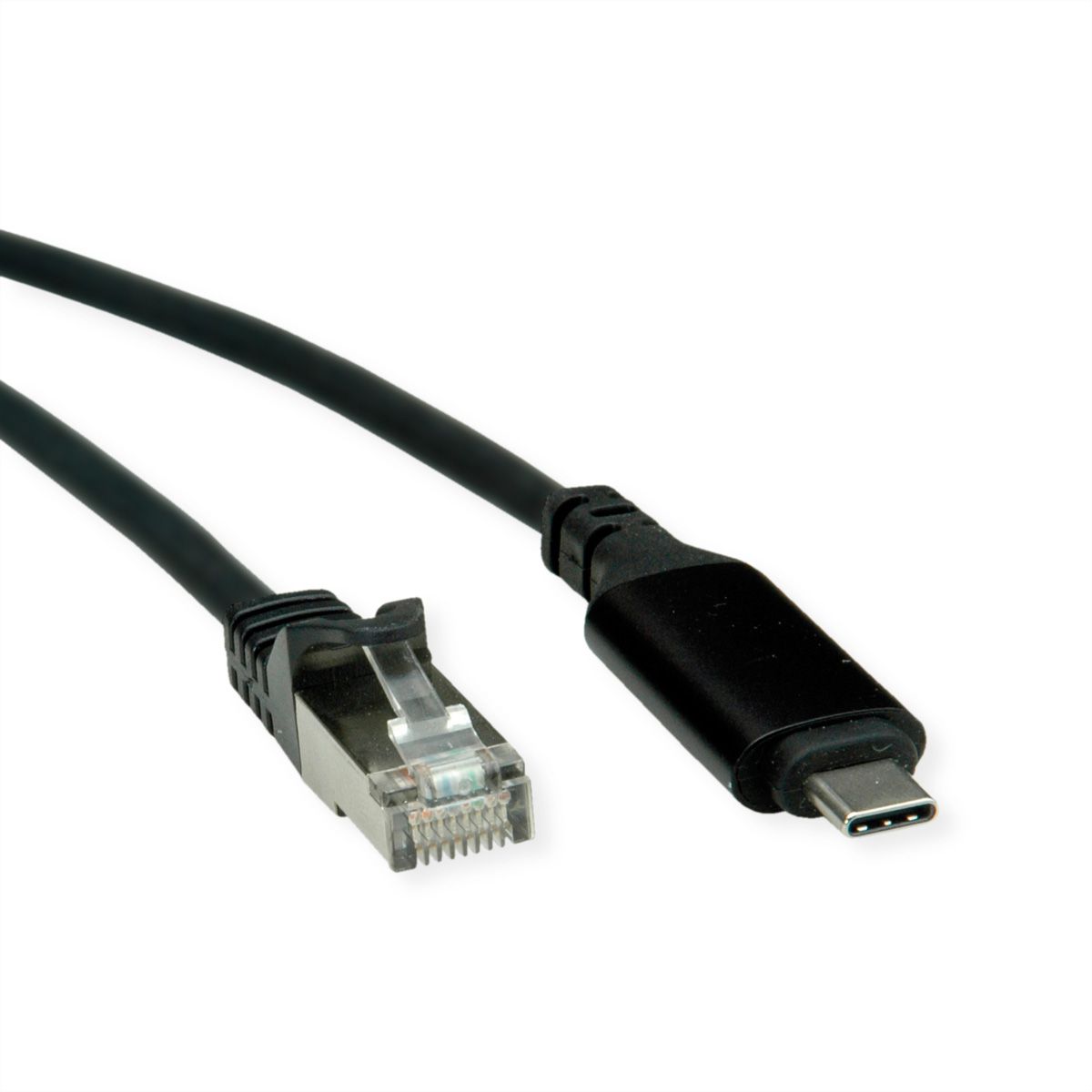 ROLINE USB-C naar Gigabit Ethernet-converterkabel, zwart, 1 m