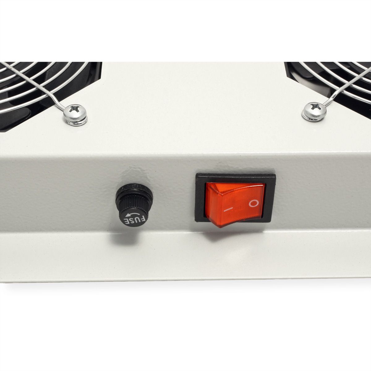 ROLINE 19-inch dakventilatorunit 6 ventilatoren, Thermostaat grijs
