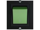 BACHMANN frame 1xswitch 2-pole green, Current 1.0m AEH