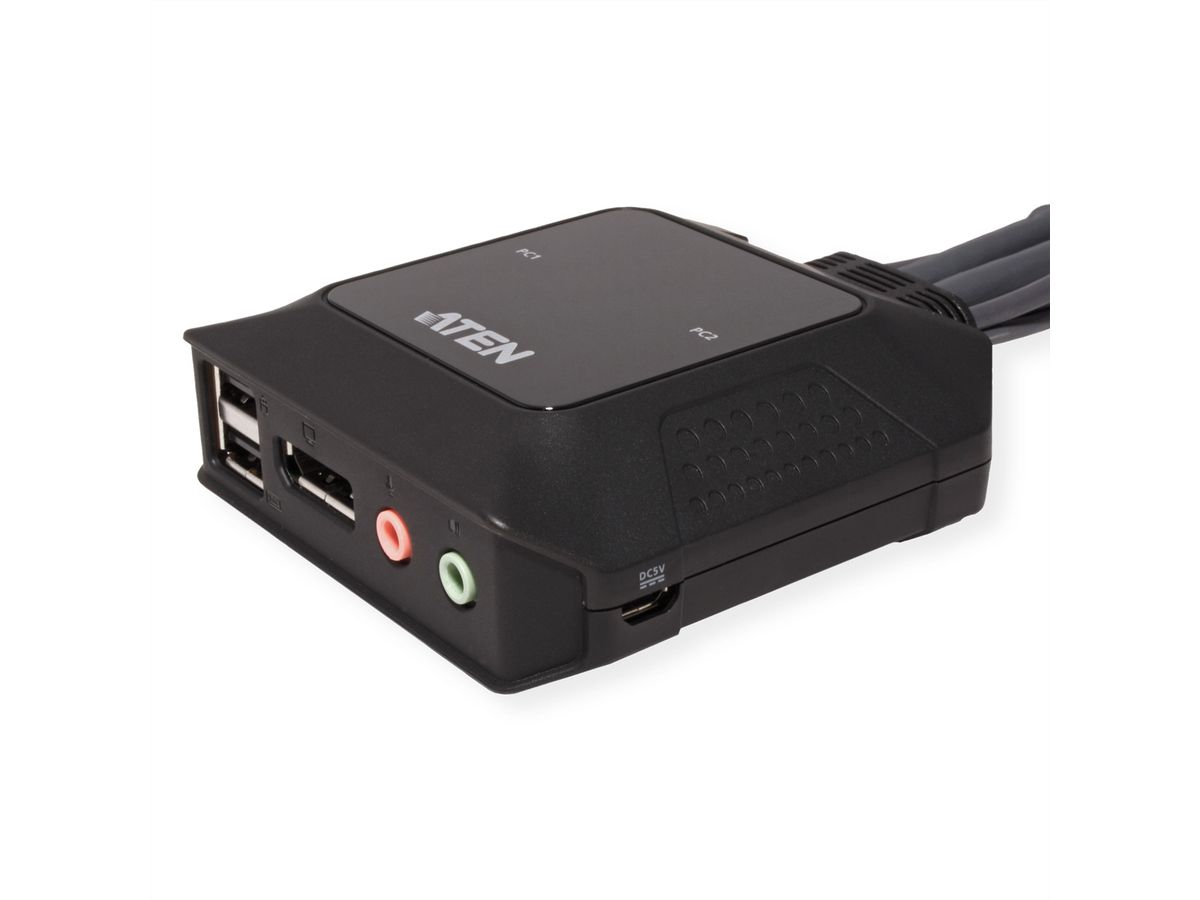 ATEN CS22DP 2-Poorts USB DisplayPort KVM Switch