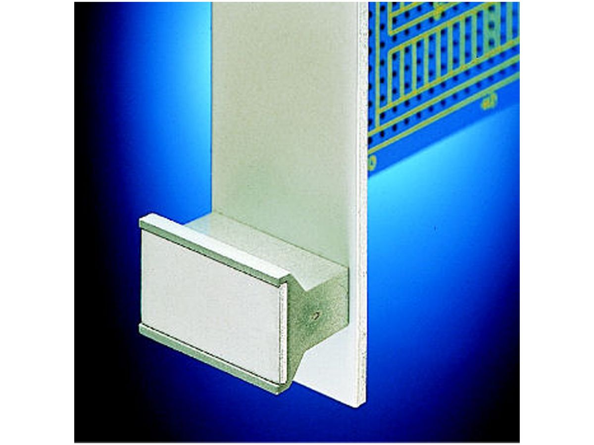 SCHROFF Insteekset met trapeziumvormige handgreep, afgeschermd, grijs, 3 HE, 3 PK