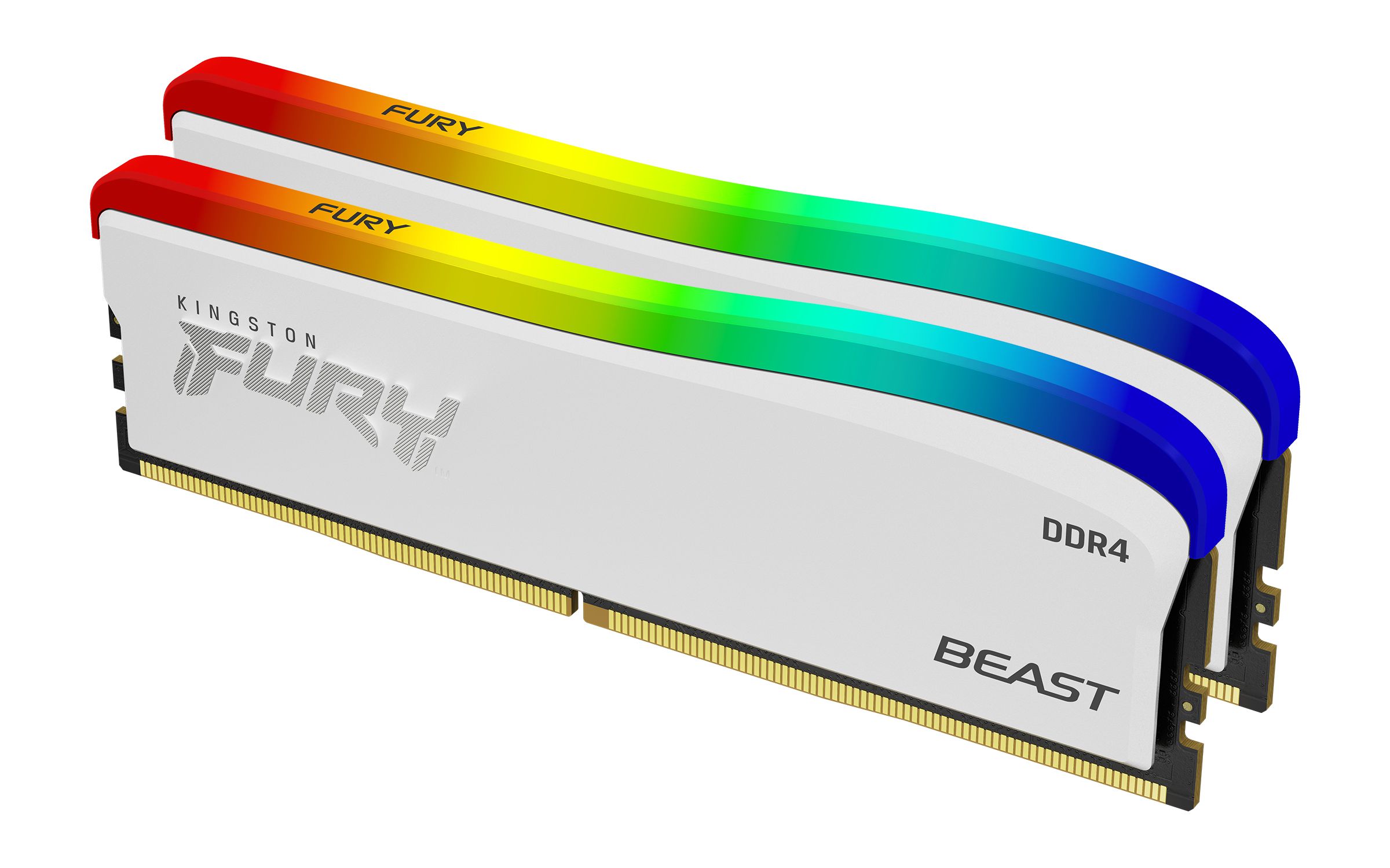 Kingston Technology FURY 16GB 3600MT s DDR4 CL17 DIMM Kit of 2 Beast White RGB SE SECOMP Nederland GmbH