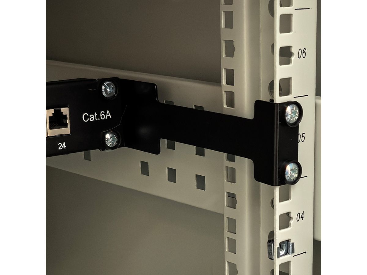 VALUE 19" Rack Depth Extender, 2 pcs, 1U, metal, 151.5mm