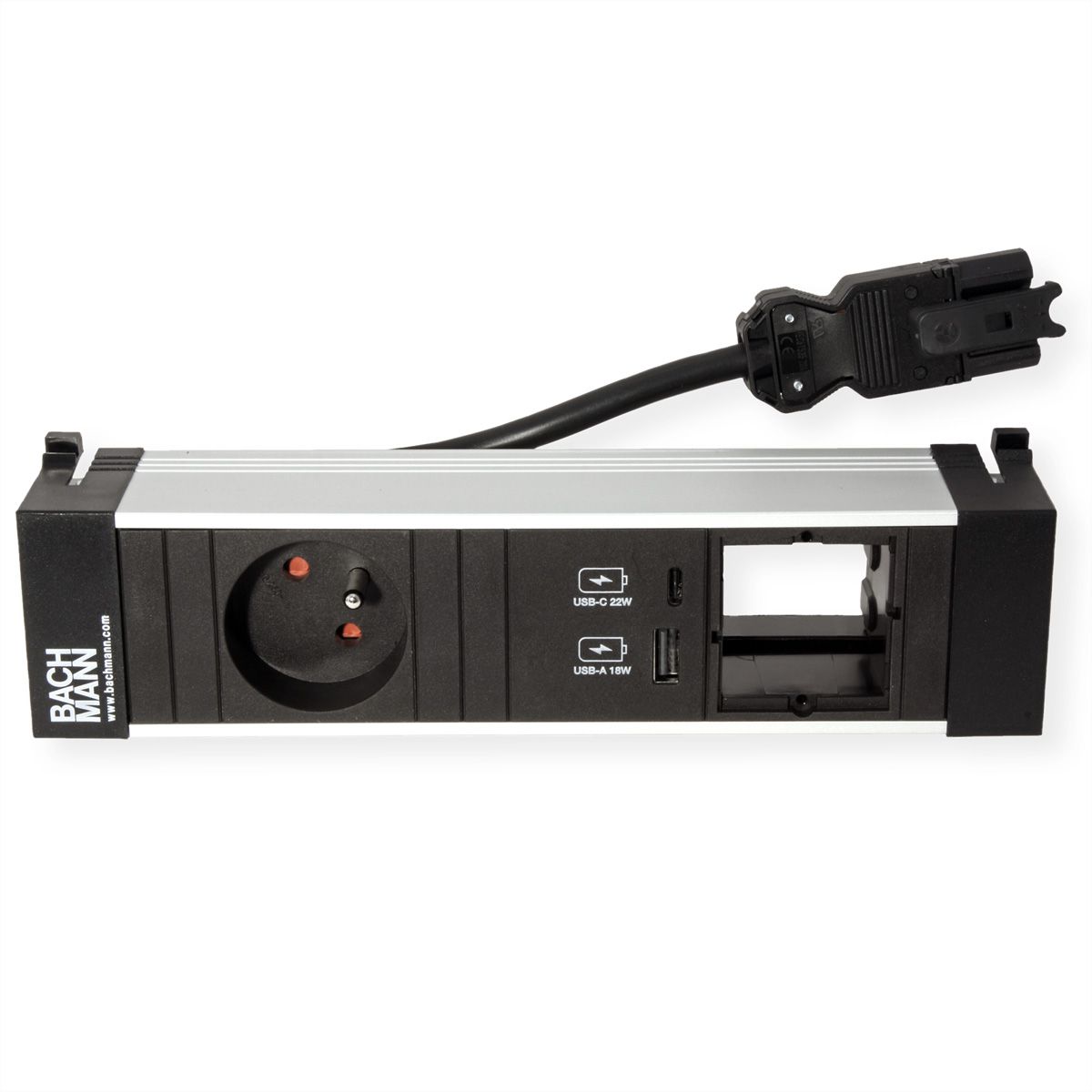 BACHMANN POWER FRAME S 1xUTE 1xCM 1xUSB A/C 22W 0.2m GST18