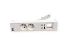 BACHMANN POWER FRAME 2xUTE 1xCM 1xUSB A/C 22W 0.2m GST18