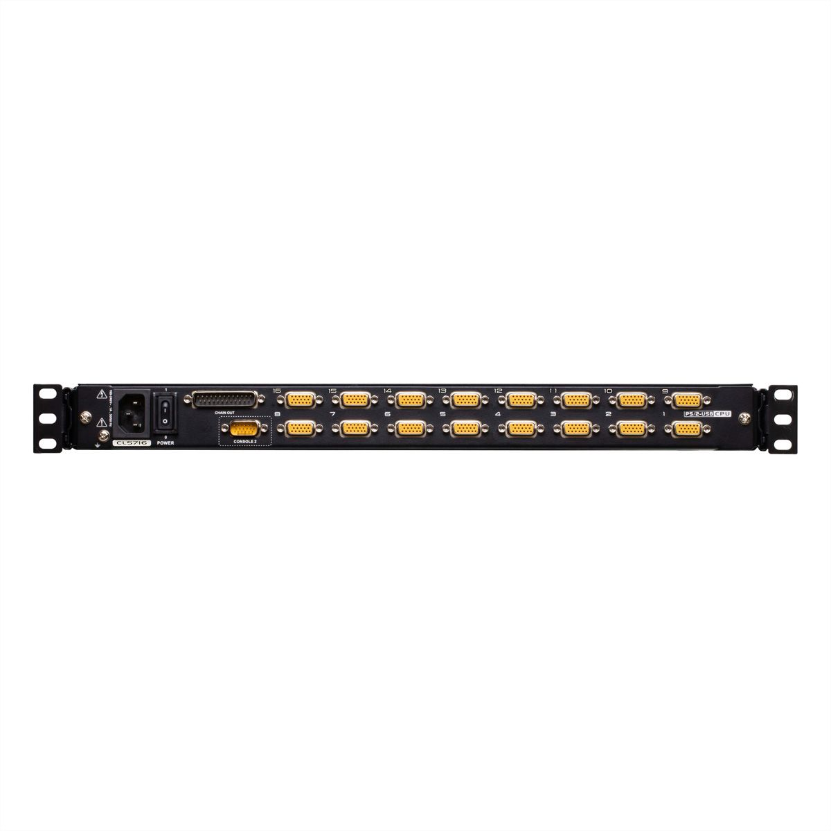 ATEN CL5716MW 43cm wide LCD KVM Switch, USB-PS/2,VGA, 16-poorts, FR-Layout