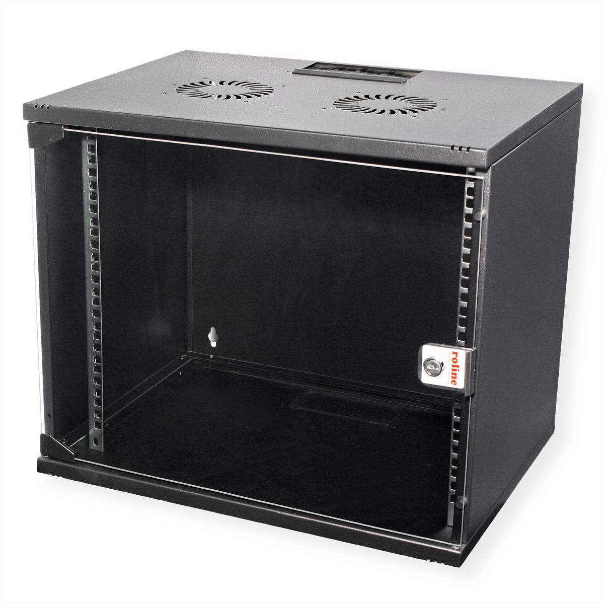 ROLINE 19-inch wandbehuizing Basic 9 U , 540x400 BxD Bouwpakket zwart