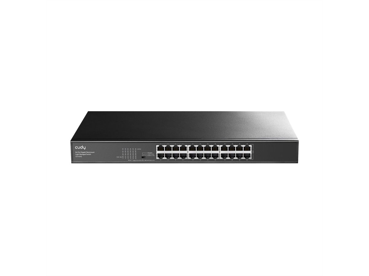 CUDY GS1024E 24-Port Gigabit Switch Light Managed Rackmount