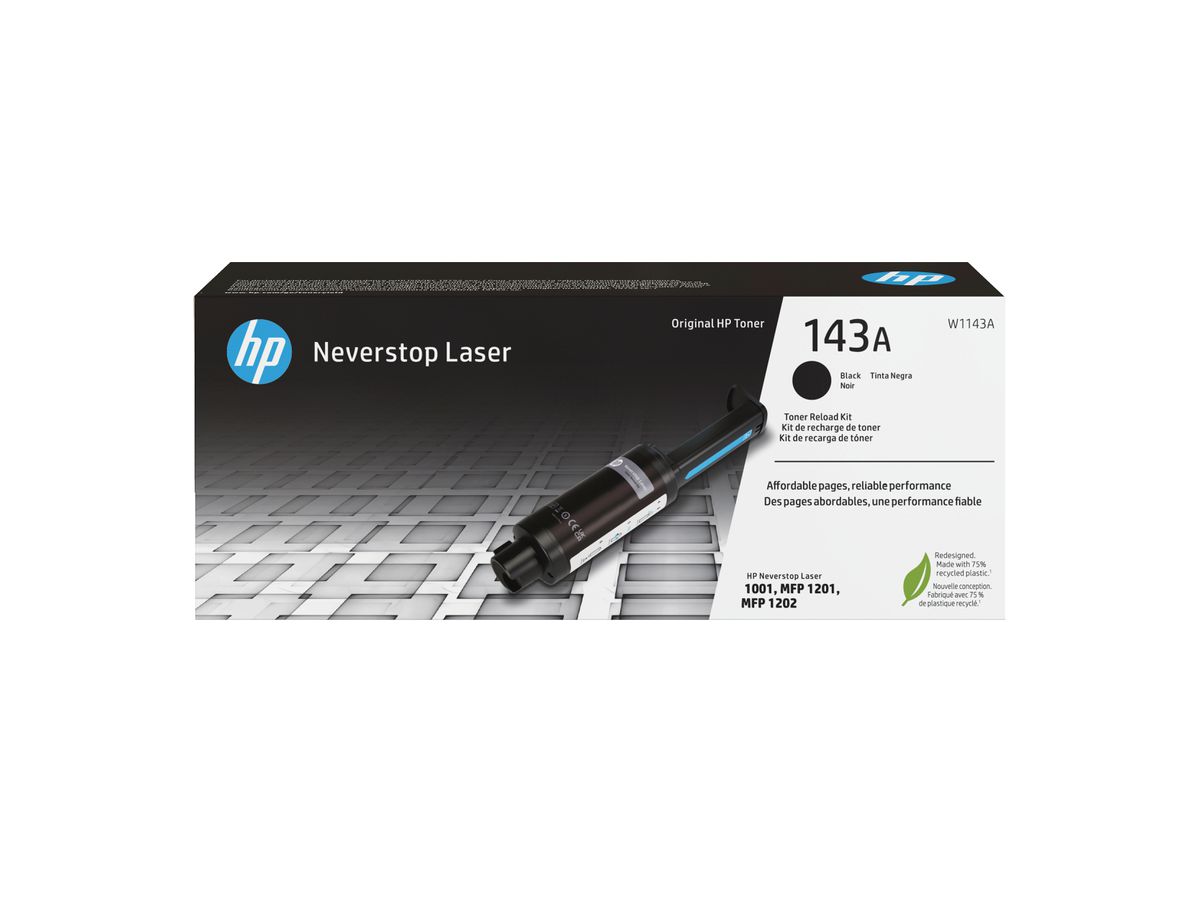HP 143A originele zwarte Neverstop-tonerbijvulkit