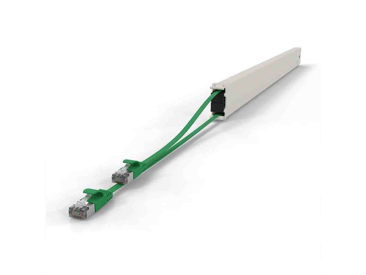 patchbox.one Kassette 46RU STP grün Cat.6a 2,5m