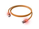 EasyLan S/FTP DualBoot® LED Kabel Cat.6A (Class EA), LSOH, oranje, 0,5 m