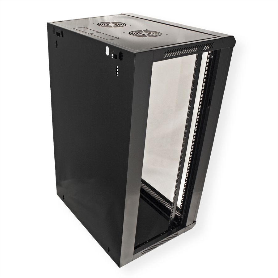 VALUE 19" Wall Mount Rack 18U, 910x570x450mm (HxWxD), black