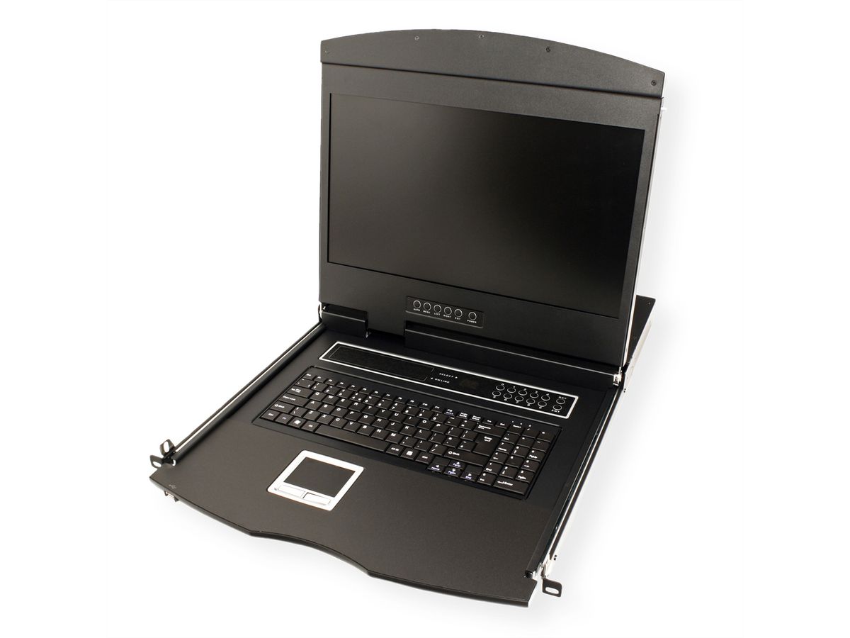 VALUE 19" KVM-switch, 8-poorts, 48 ​​cm (19") TFT (16:9), VGA, USB, FR-Layout