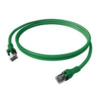 EasyLan DualBoot PushPull IP20 patchkabel, Cat.6A (Klasse EA), S/FTP, groen, 0,5 m
