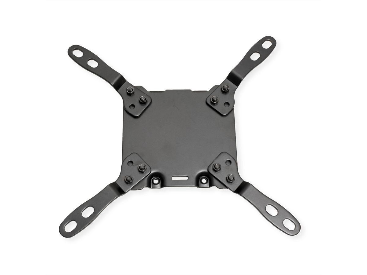 ROLINE LCD-arm voor zware belasting, draagstang, 4 scharnieren, tafelmontage, tot 22/27 kg, zwart