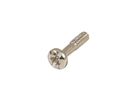 SCHROFF Kraagschroef, kruisgleuf/gleuf, M2,5 x 12,3 mm, staal, vernikkeld, 100 stuks