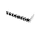 METZ CONNECT Keystone AP-Gehäuse 12 Port reinweiß RAL9010