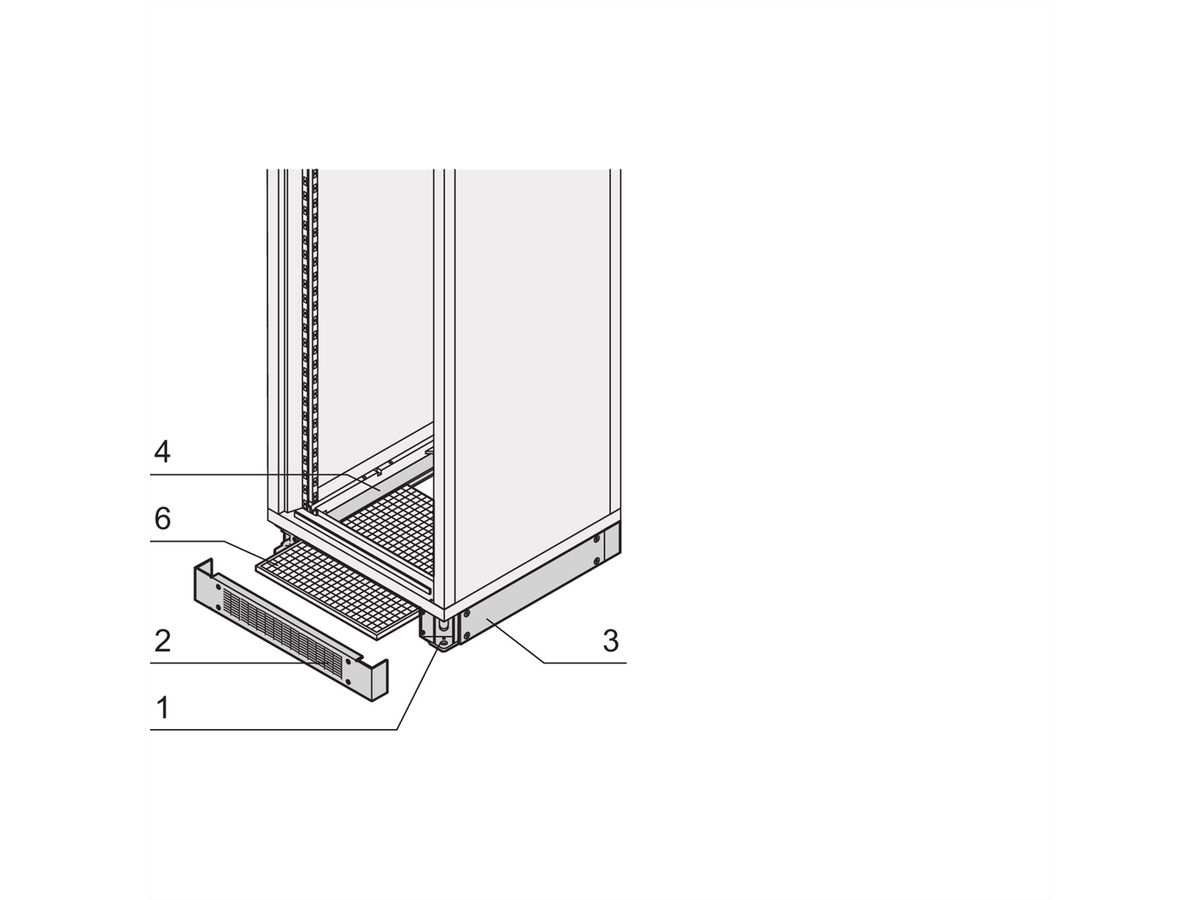 SCHROFF Eurorack Filter Mat for Base/Plinth, perforated, 800W 600D