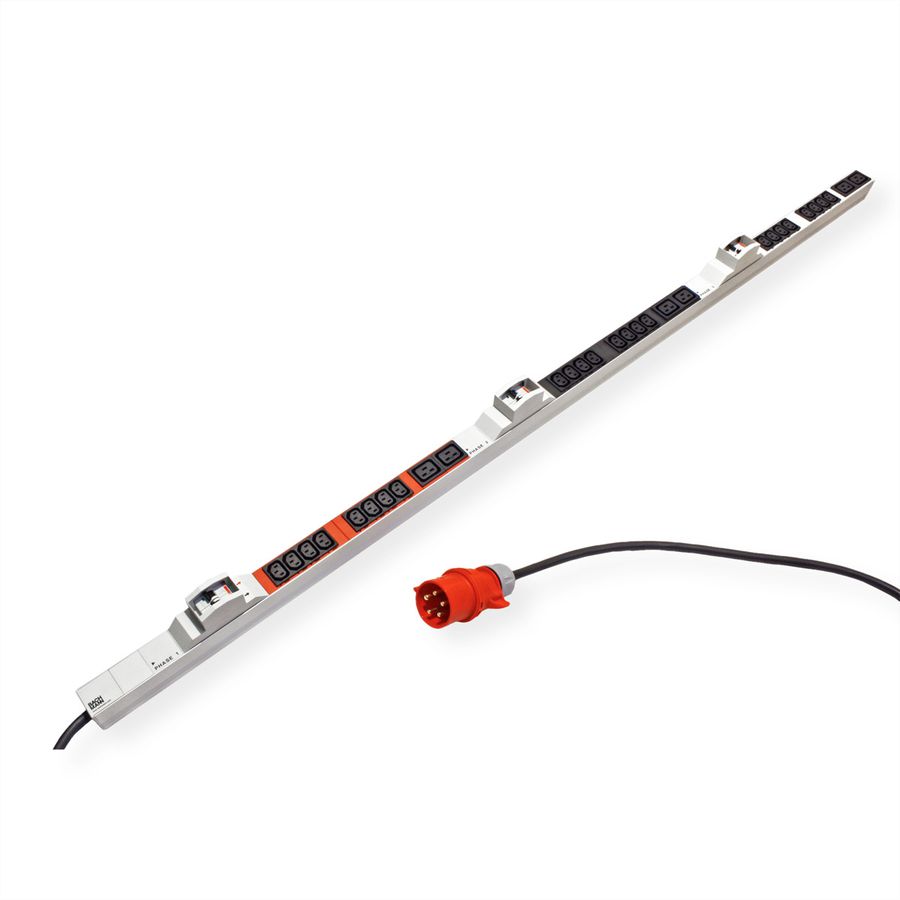 BACHMANN IT PDU ALU 1U 24x C13 6x C19 2LS CEE 3x32A red