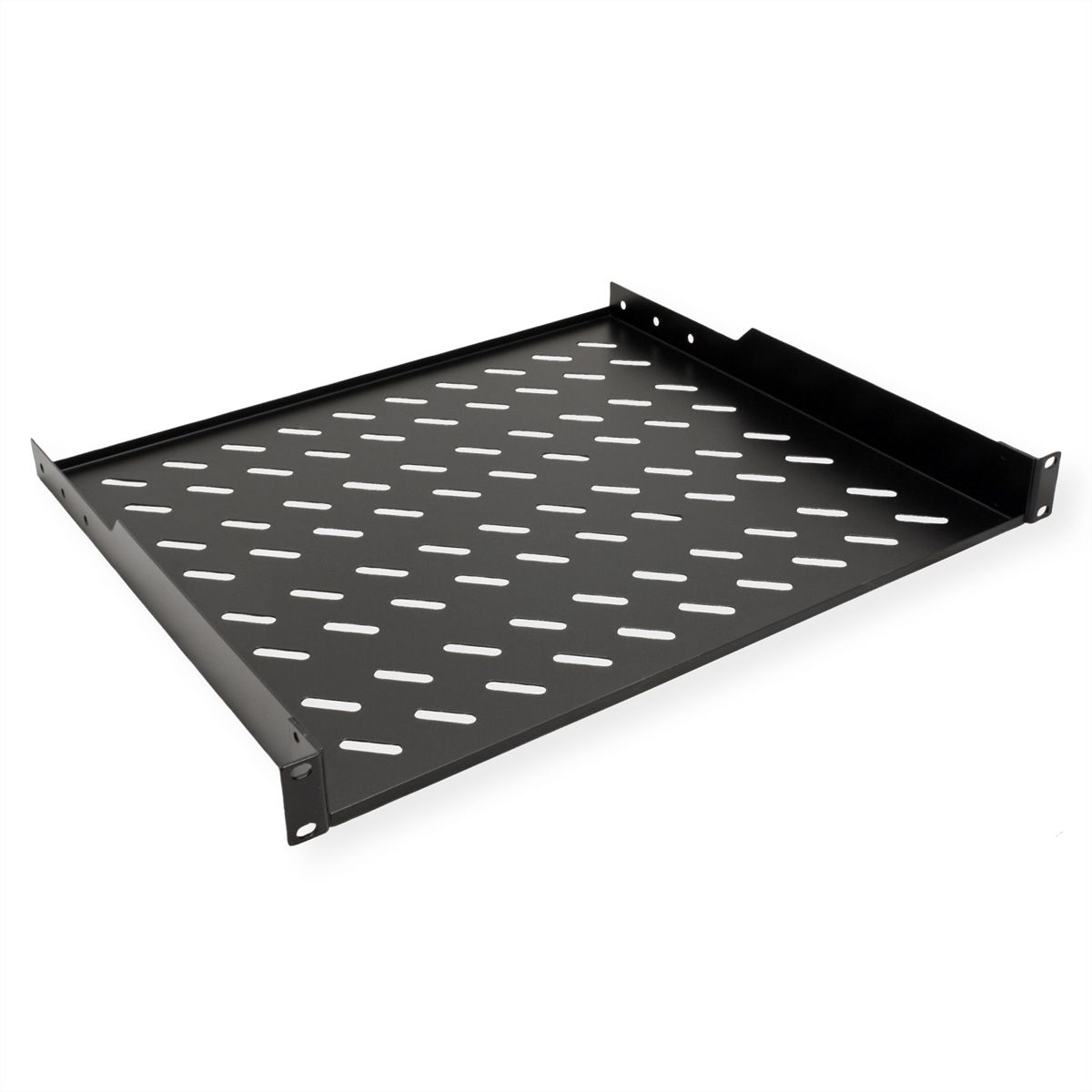 ROLINE 19-inch shelf 1 U 400 T, 15kg load capacity black