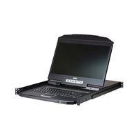 ATEN CL3108NX KVM-Switch, 18,5" TFT, VGA, PS/2-USB, 8 Port, FR-Layout