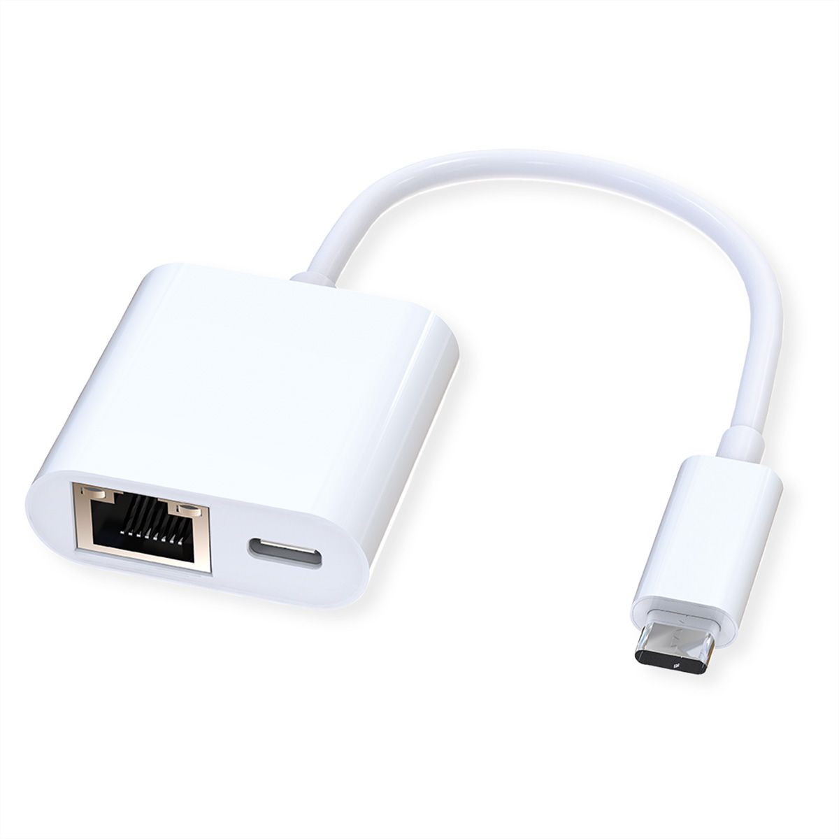 ROLINE USB-C to Gigabit Ethernet Converter, PD Port