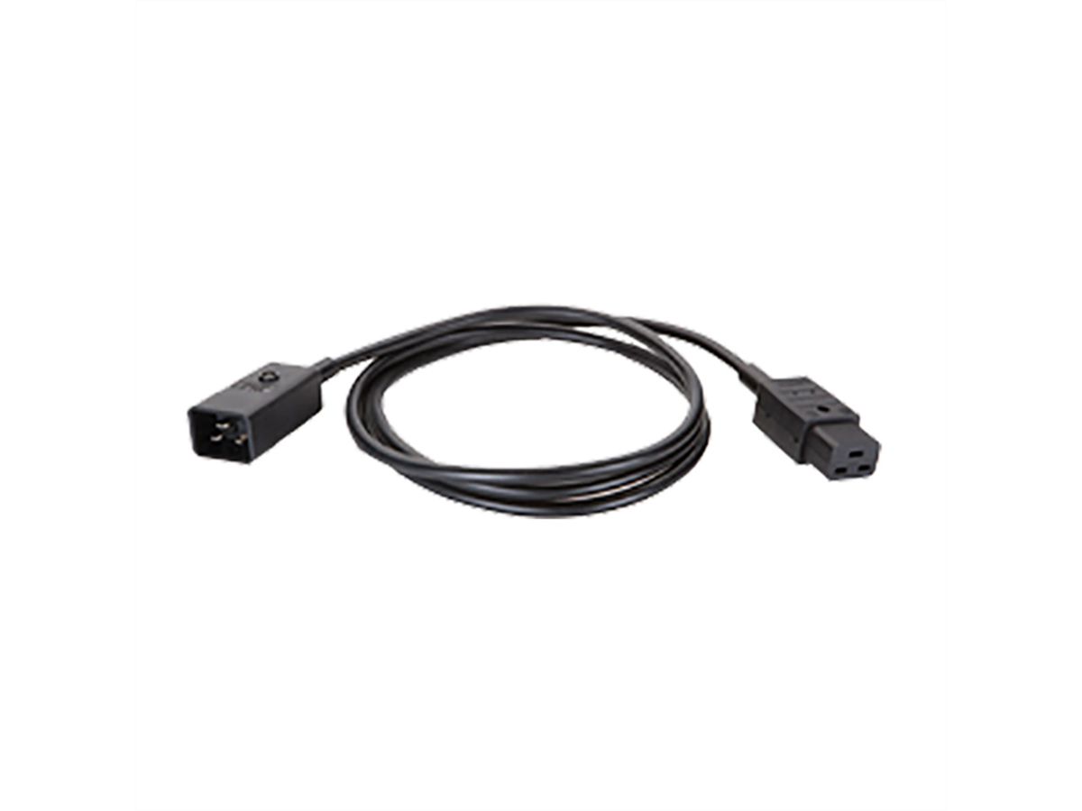 BACHMANN Verlängerung H05VV-F 3G1,5mm², L: 1,5m sw C19/C20