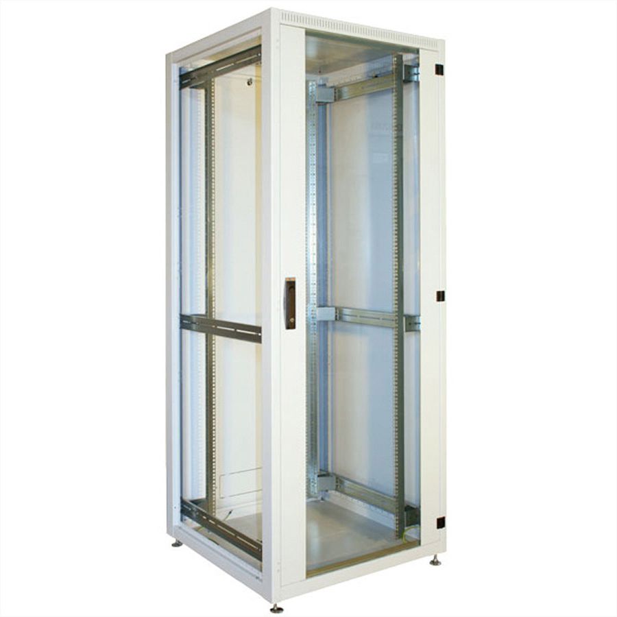 CONTEG RI7 ISeven IT-kast 42 HE, 800 x 800 mm, grijs