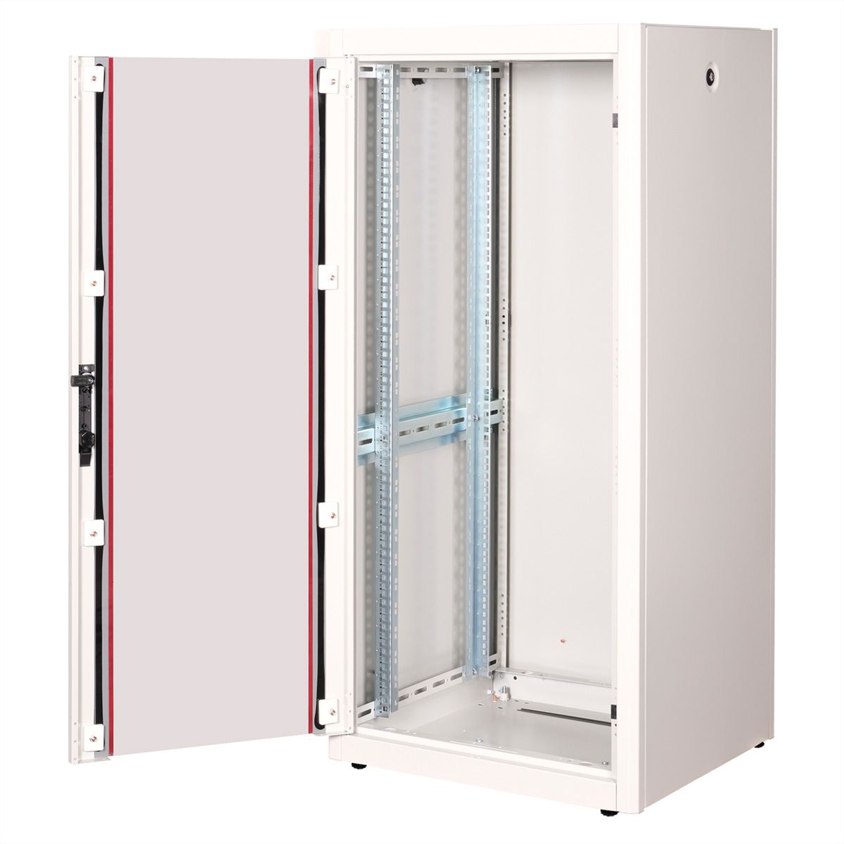 ROLINE 19-inch network cabinet Basic 26 U, 600x600 WxD glass door grey