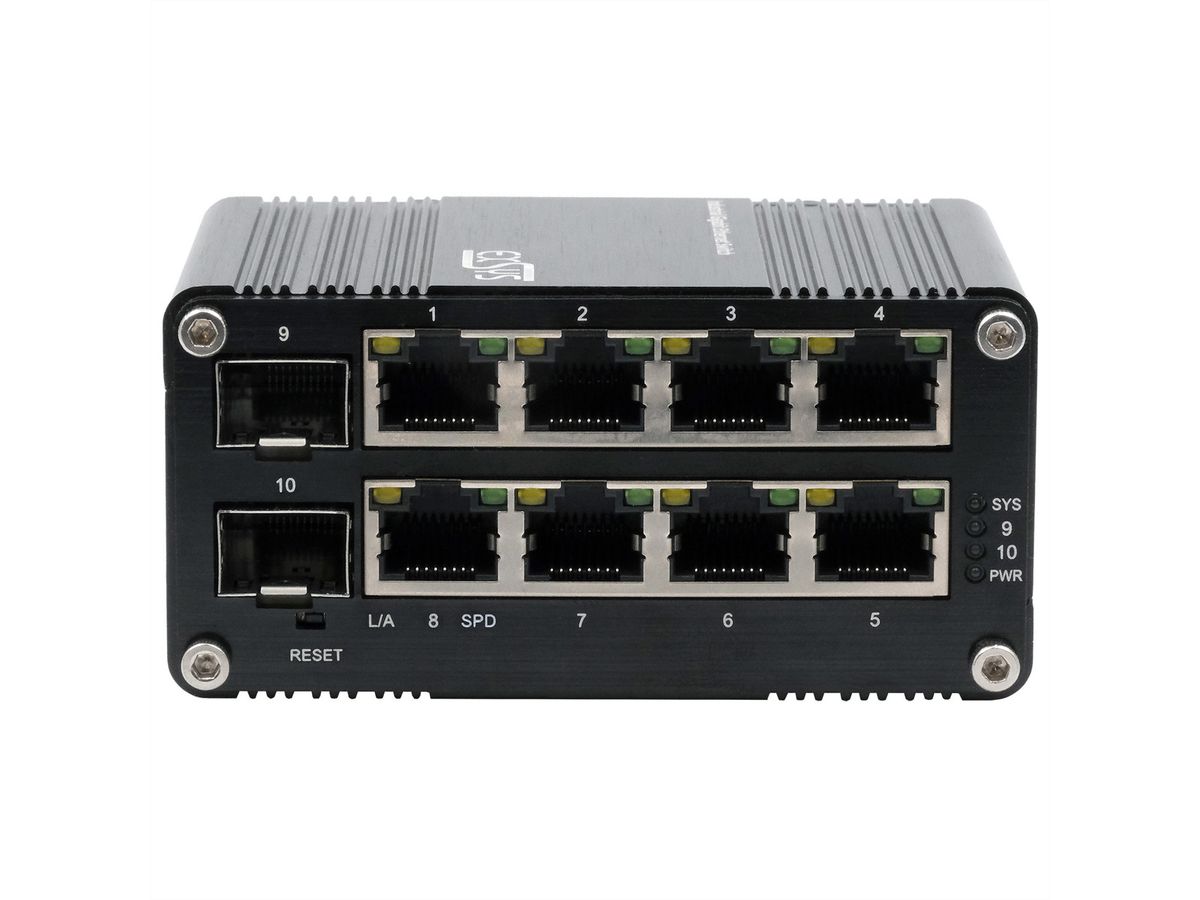 EX-62035M-SFP 10-poorts industriële gigabit miniswitch Web Managed
