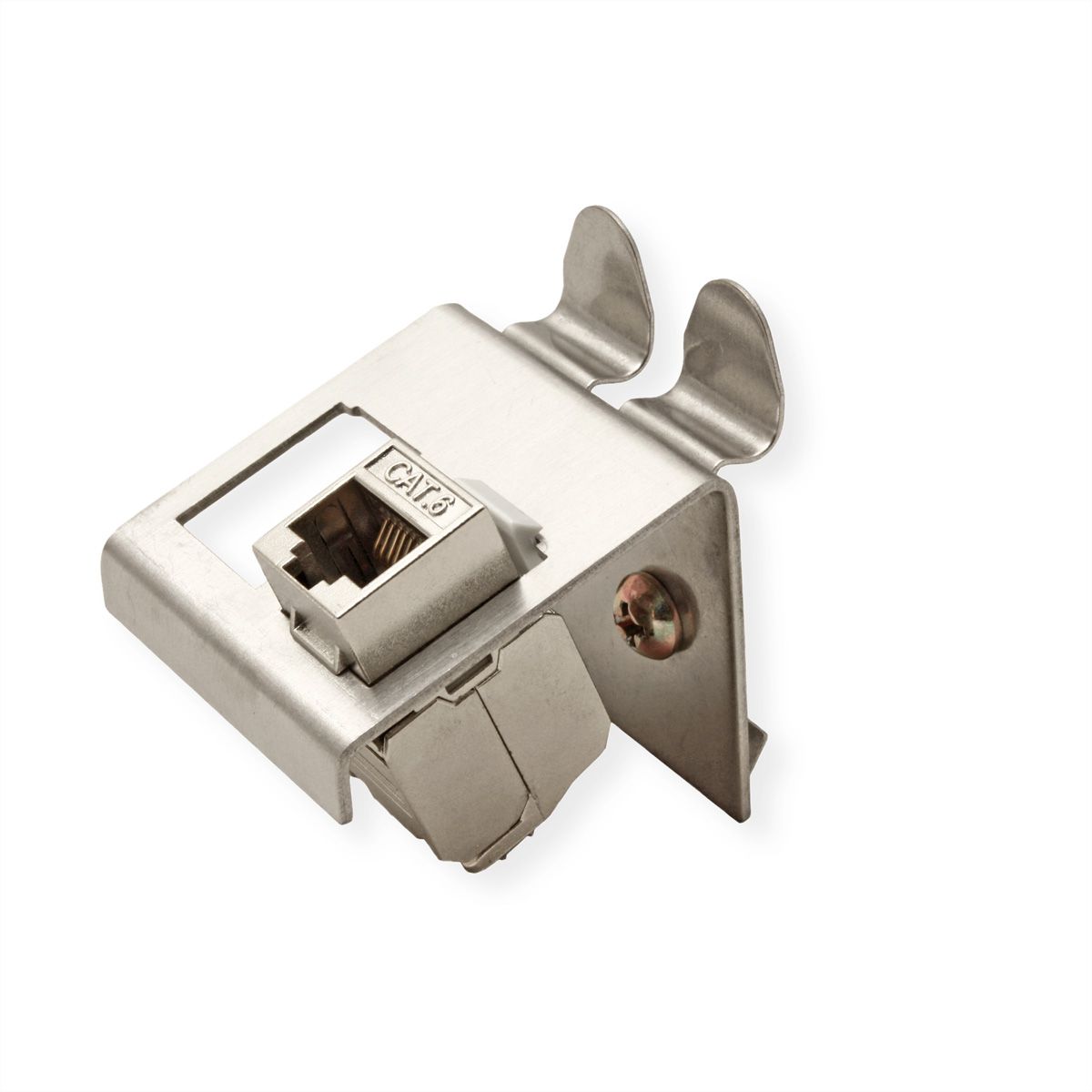 ROLINE DIN Rail Adapter, empty, for 2x Keystones